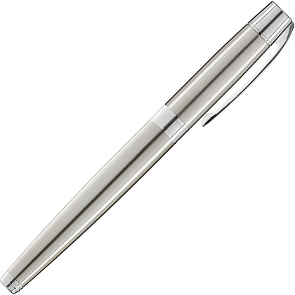Ручка-роллер "UMA Vip R", 0,7 мм, шампань, серебристый, стерж. синий