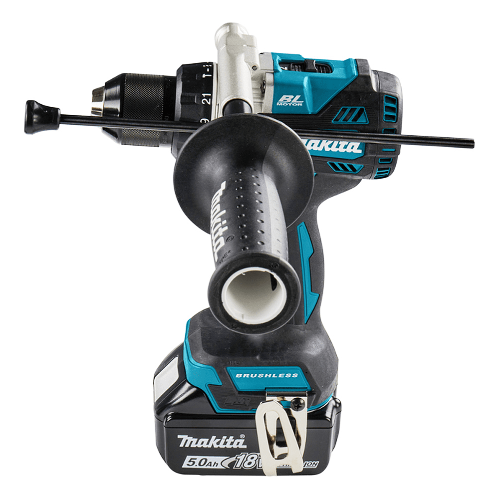 Дрель-шуруповерт аккумуляторная MAKITA DHP486RTJ, 18 В, 130 Нм, 5.0Ачx2, MakPac - 4