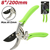 Секатор садовый цельнокованный Deli GS EDL580207, пружина, тефлон, 215 мм., черный, зеленый - 16