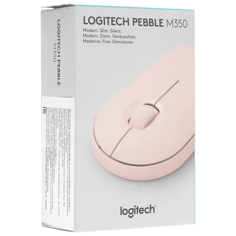 Мышь Logitech Pebble M350, беспроводная, Rose   - 8