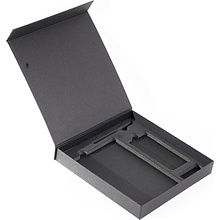 Коробка под ежедневник, ручку и портативное зарядное, 25x25x3.5 см, на магните с ложементом, черный
