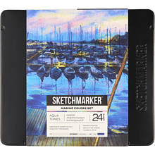 Набор карандашей акварельных "Sketchmarker Морской"