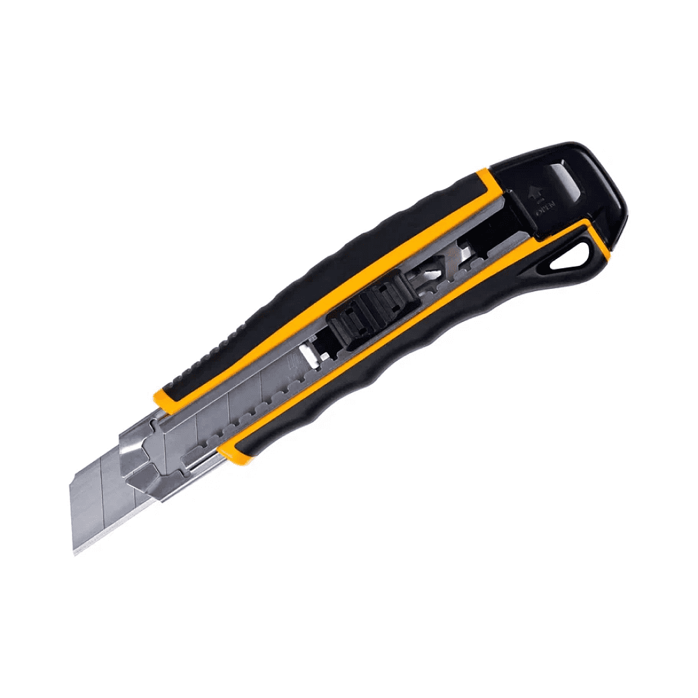 Нож строительный "Kangaro Miles FA2501G", 25 мм, усиленный - 8