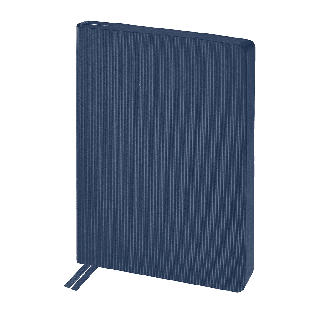 Ежедневник недатированный «Megapolis Slim flex», А5, 256 страниц, темно-синий, срез темно-синий - 2