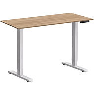 Стол с электроприводом WellDesk Prime 1300x675х18 белый/дуб бардолино натуральный (9191462+9072452)