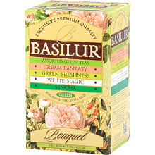 Чай Basilur "Букет", 25 пакетиков x 1.5 гр, зеленый, ассорти