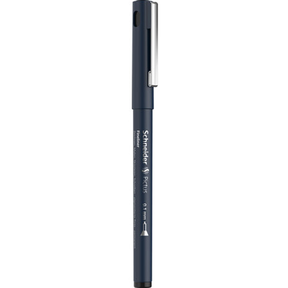 Ручка капиллярная "Schneider Fineliner Pictus", 0.1 мм, черный - 2