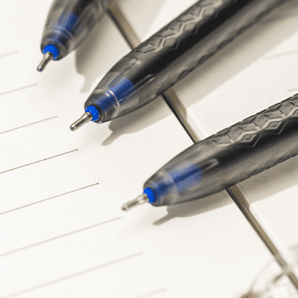 Ручка шариковая "Arrow", 0.7 мм, прозрачный, синий, стерж. синий - 3