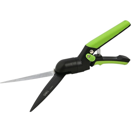 Ножницы газонные поворотные Deli GS EDL580351, пружина, тефлон, 340 мм., черный, зеленый