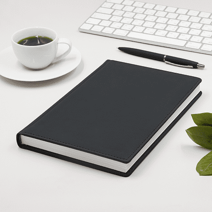 Ежедневник недатированный "Velvet", А5, 272 страницы, черный - 4