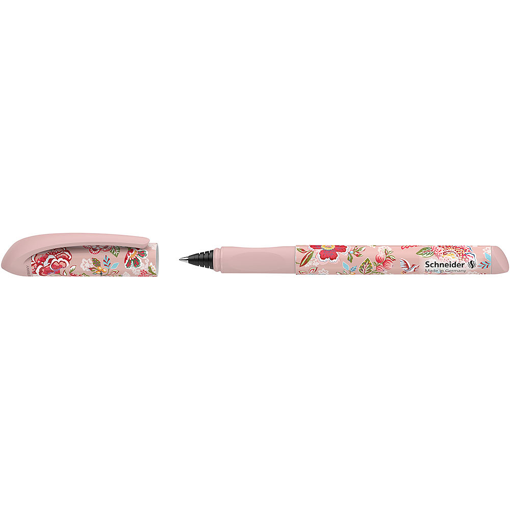 Ручка-роллер "Schneider Voice M", розовый, стерж. синий - 4