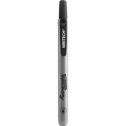 Маркер перманентный автоматический "Retractable", черный