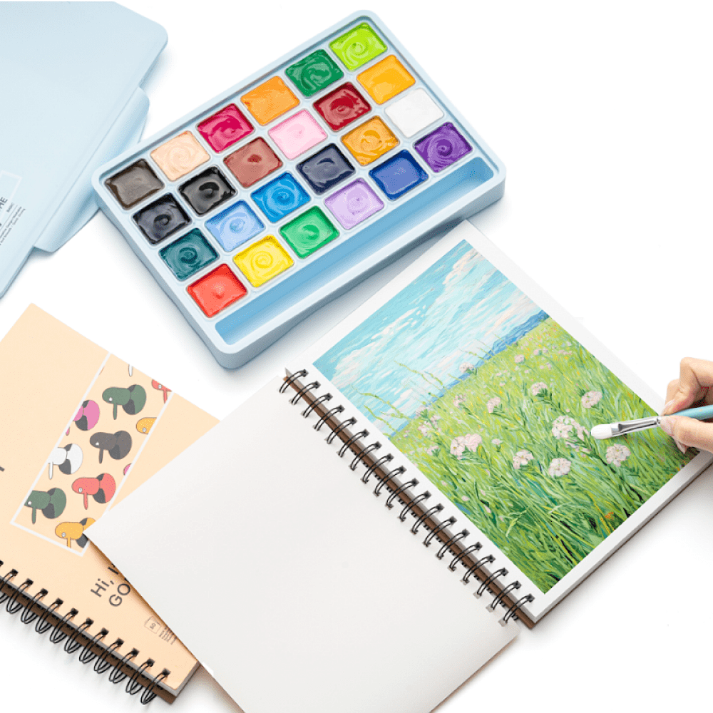 Скетчбук "Himi Miya", 17.8x25.4 см, 160 г/м2, 50 листов, разноцветный - 8