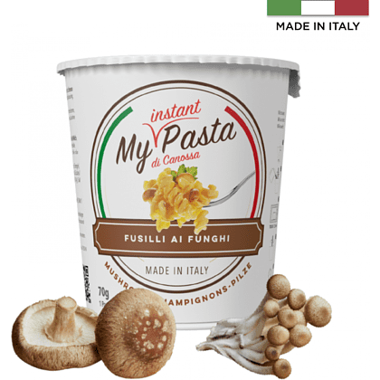 Паста фузилли "My instant pasta" со вкусом грибов, 70 г