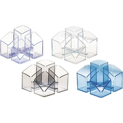 Подставка для канцелярских мелочей "Scala", прозрачный - 5