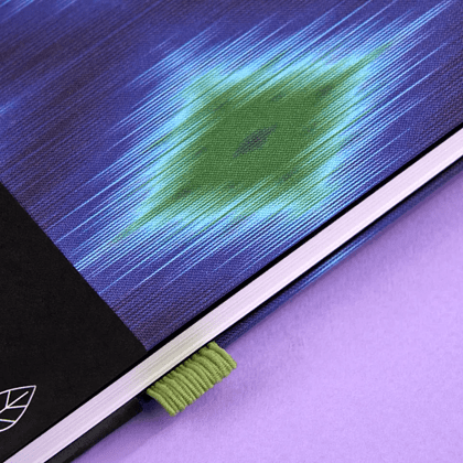 Блокнот "Ikat blue emerald", А5, 96 листов, фиолетовый, зеленый - 9