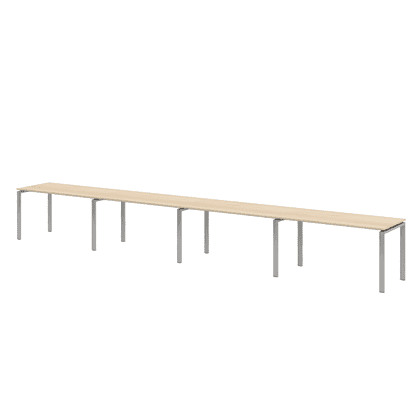 Коллекция Титан Бенч-система линейная на 4 рабочих места ТН314ТР-4х1+ТН314К-22, 5600х700х742