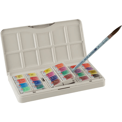 Краски акварельные "Белые ночи новейшая история", 24 цвета, кюветы - 6