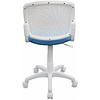 Кресло для детей Бюрократ "CH-W296NX/15-175", ткань, пластик, белый, голубой - 4