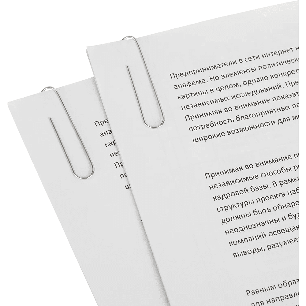 Скрепки "Attache", 50 мм, оцинкованные, 50 штук, овальные, серебристый - 4