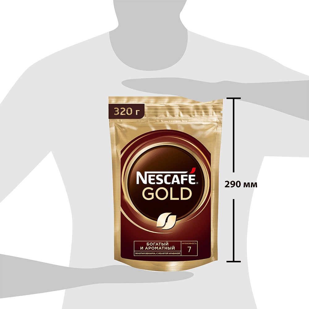 Кофе "Nescafe Gold", растворимый, 320 г - 3