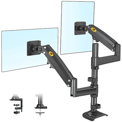 Кронштейн для монитора NB H180 (на два монитора), т.-серый - 3