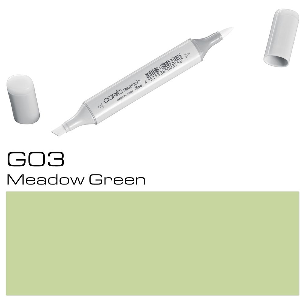 Маркер перманентный "Copic Sketch", G-03 зеленый луг