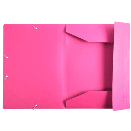 Папка на резинках "Exacompta", A4, 15 мм, полипропилен, розовый - 2