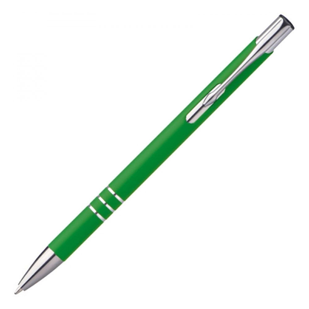 Ручка шариковая автоматическая "New Jersey", 0.7 мм, зеленый, серебристый, стерж. синий - 3
