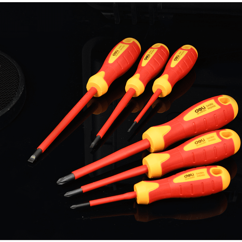 Набор диэлектрических отверток Deli YS EDL510006T, 3 SL, 3 PH - 4