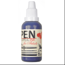 Акрил жидкий "Acrilic Ink", 9 синий циан