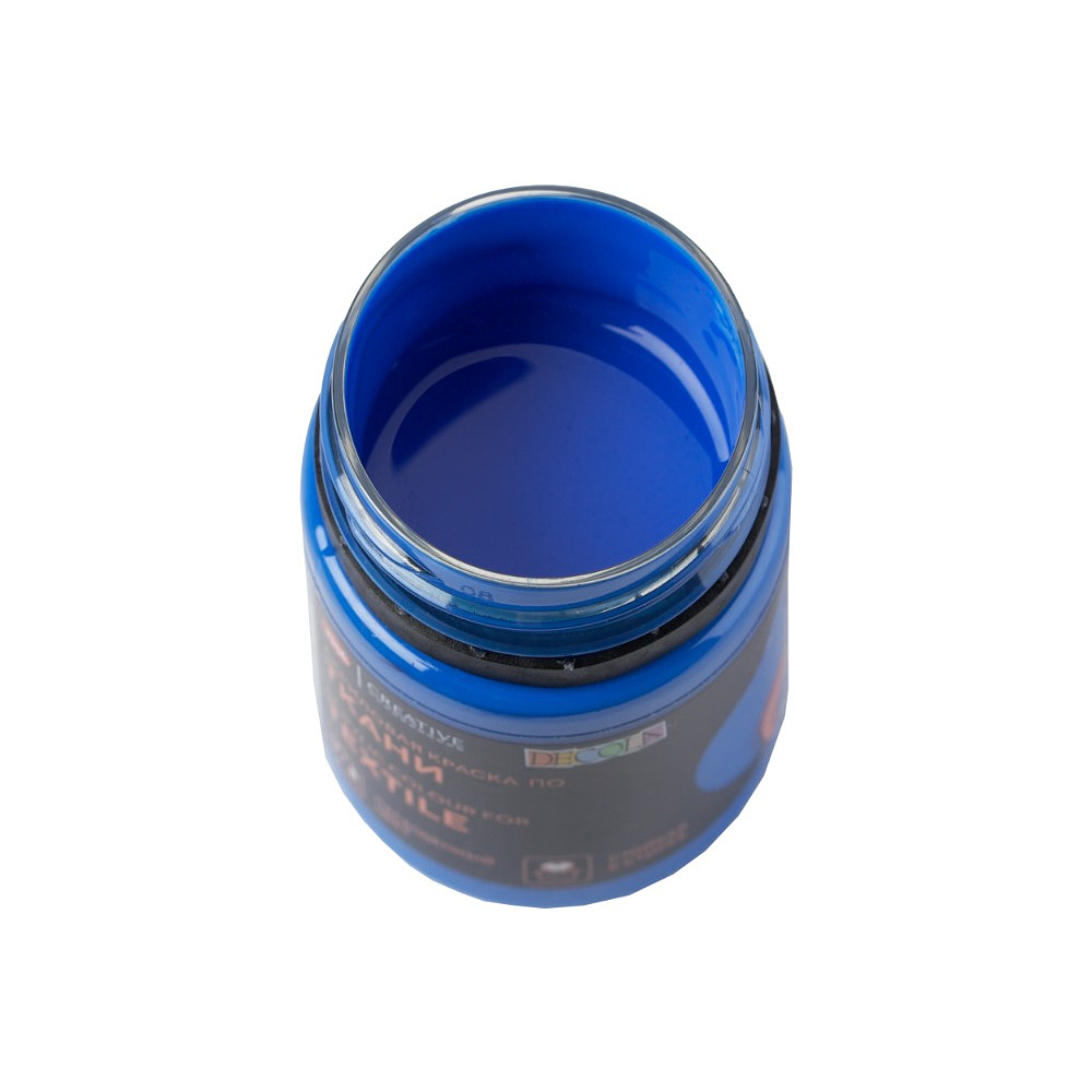 Краска акриловая по ткани "Декола", 520 синяя светлая, 50 мл., банка - 5