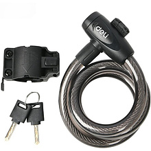 Замок тросовый велосипедный Deli YS EDL508063