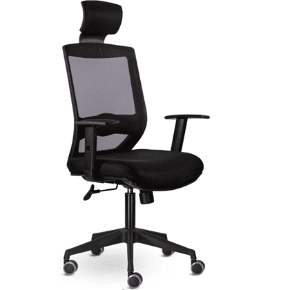 Кресло для руководителя "UTFC Гарвард СН-500", сетка, пластик, черный, -50%