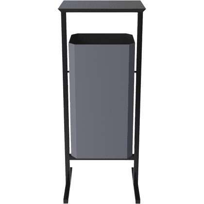 Урна уличная для мусора СТАНДАРТ, 50 л, металл, серый - 2