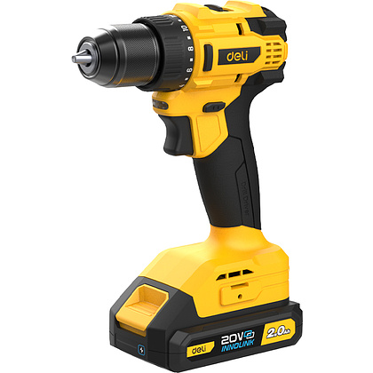 Аккумуляторная дрель-шуруповерт Deli YS EDC120 20 В, 45 Нм, 2 АКБ, 2 Ач, сумка