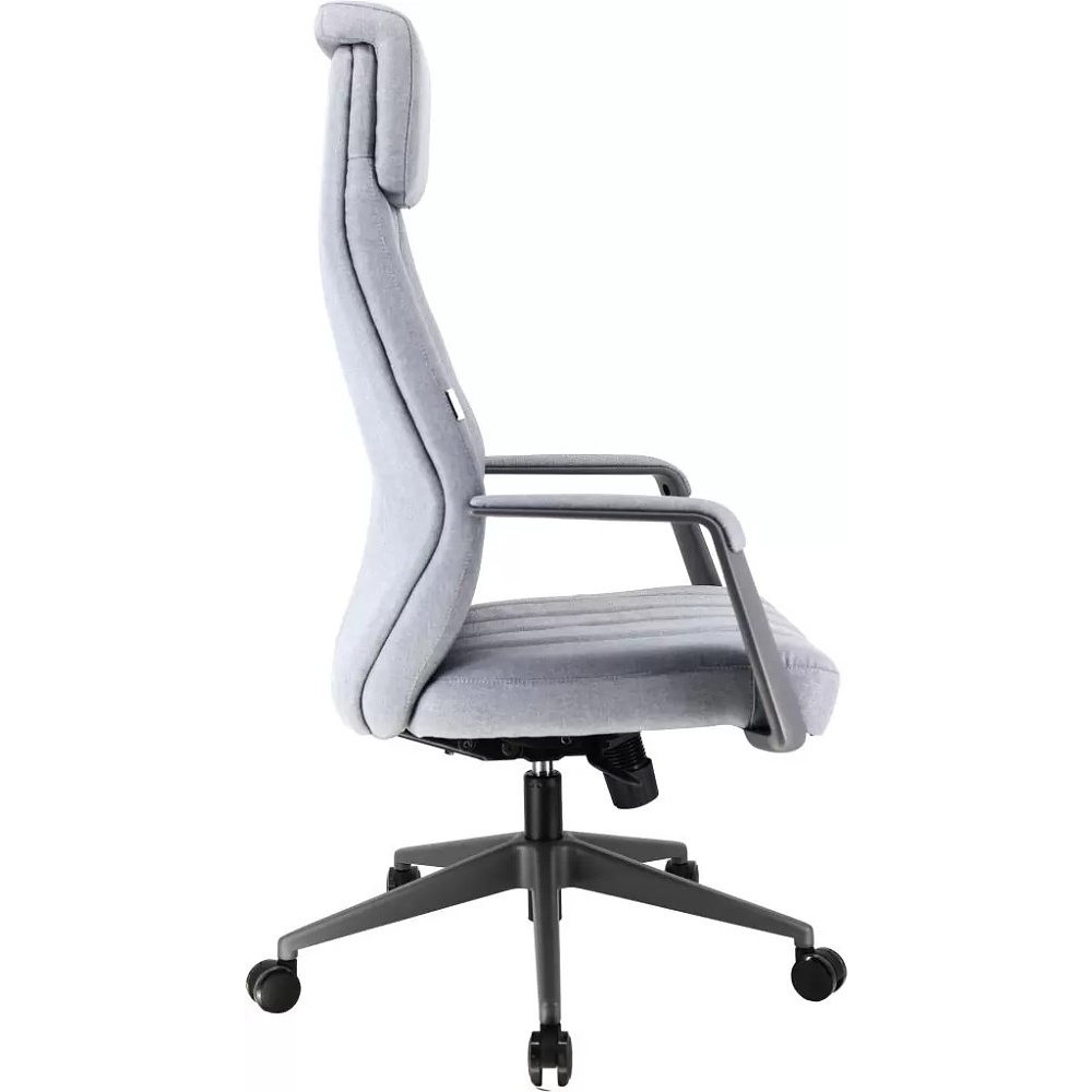Кресло компьютерное EVERPROF Shanghai, ткань, серый, металл, корпус черный - 3