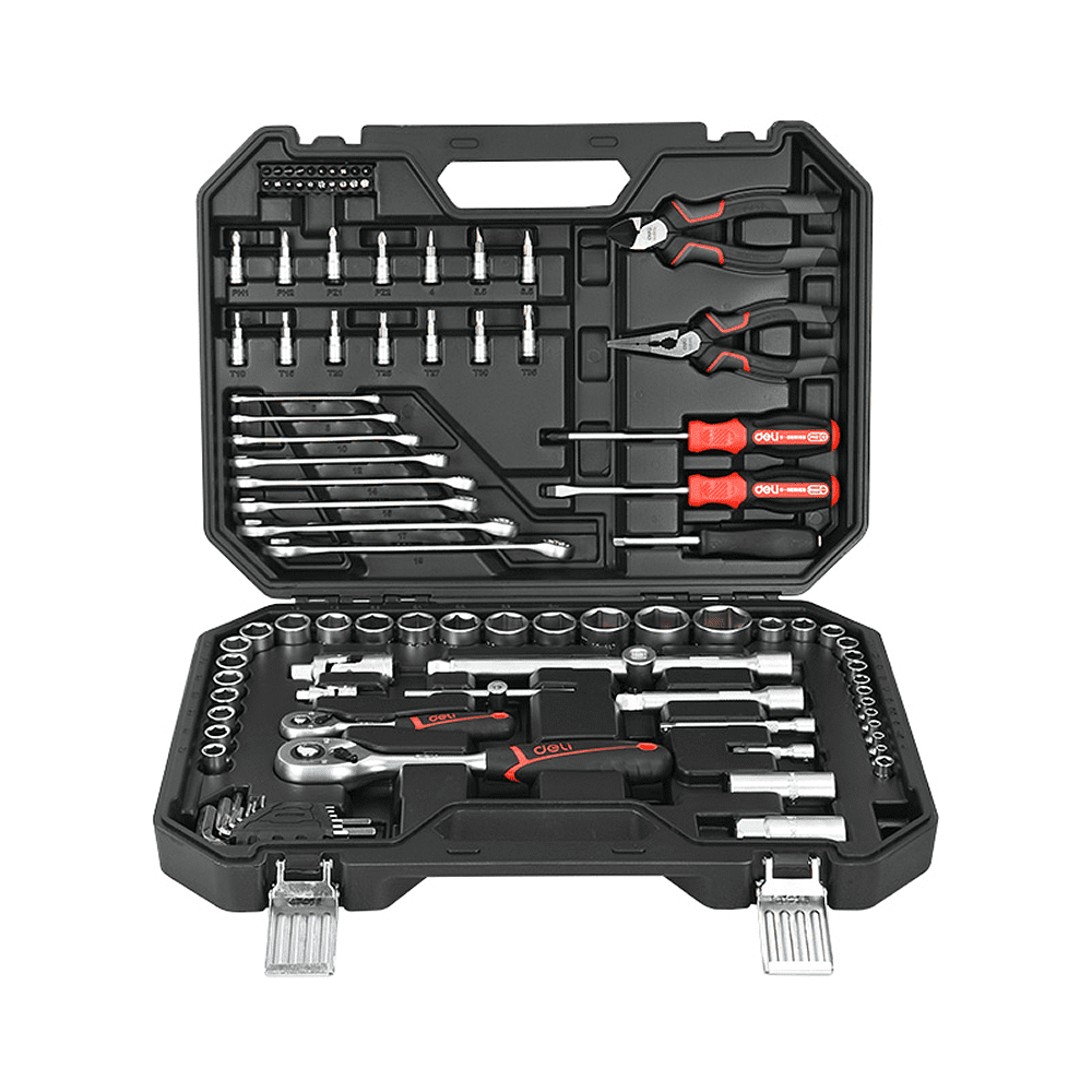 Набор инструмента Deli RS EDQ45100, 1/4", 1/2", 100 шт.