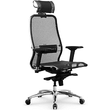 Кресло для руководителя "METTA SAMURAI S-3.04", ткань, металл, пластик, черный
