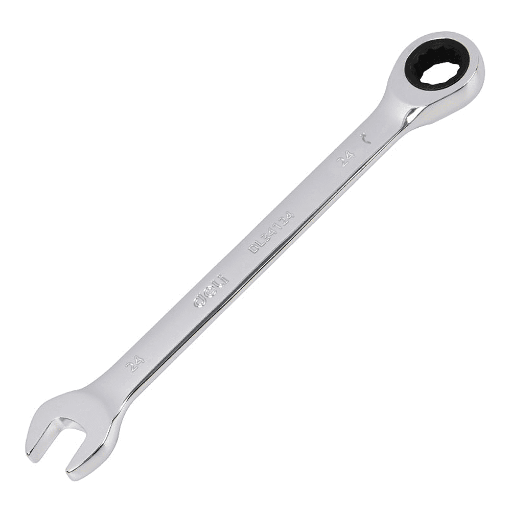 Ключ комбинированный Deli YS EDL34124, 24 мм, с трещоткой, 72 зуба