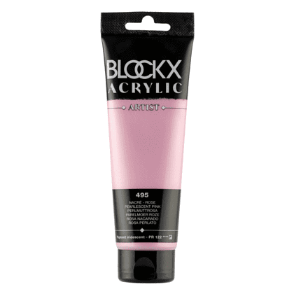Краски акриловые "Blockx", 495 жемчужный розовый, 120 мл