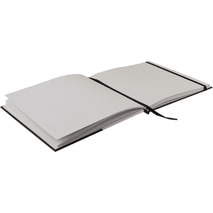 Скетчбук для маркеров "Сонет", 20х20 см, 220 г/м2, 40 листов, черный, на резинке - 2