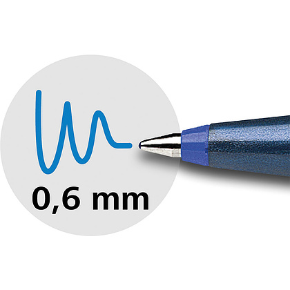 Ручка-роллер "Schneider Topball 857", 0.6 мм, синий, стерж. синий - 7