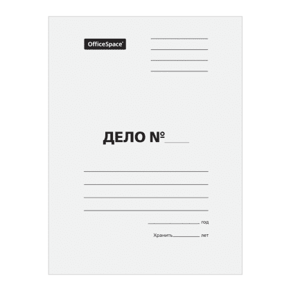 Обложка "Дело" КТ 0.4, белый