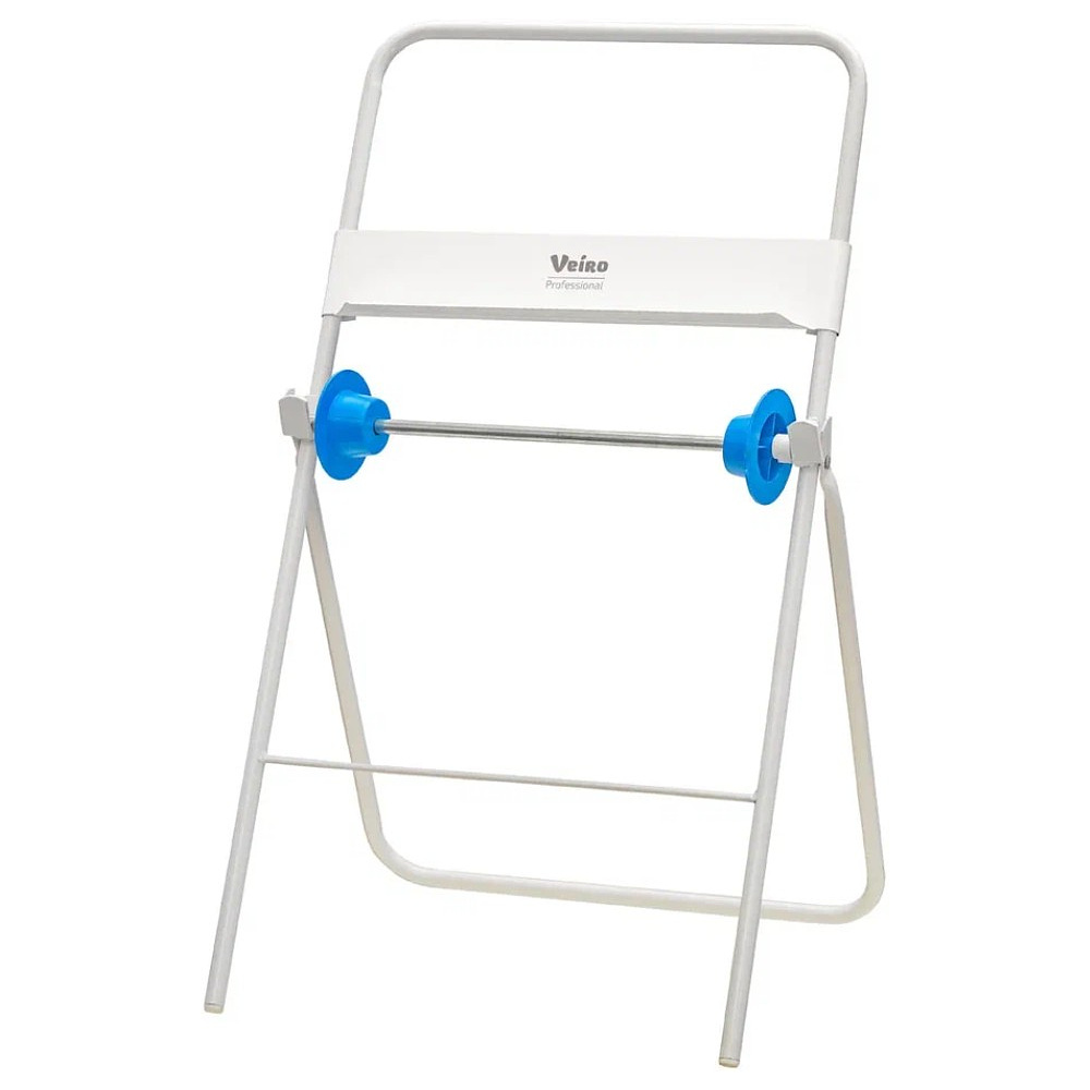 Диспенсер VEIRO Professional WIPSTAND, для протирочных материалов в рулонах, напольный, белый