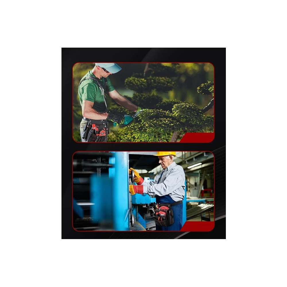 Сумка для инструментов поясная Deli RS EDL5865, черный - 6