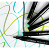 Маркер перманентный двусторонний "Sketchmarker Brush", B73 небесный - 5