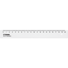 Линейка "Стамм", 20 см, прозрачный