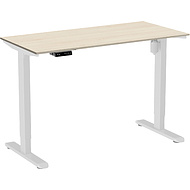 Стол с электроприводом WellDesk Light 1300x675х18 белый/сосна аланд полярная (9116310+9072455)