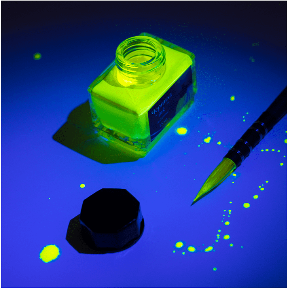 Чернила для рисования и каллиграфии "Малевичъ", неоновые, 15 мл, желтый - 5